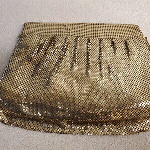 Whiting & Davis Vintage Gold Mesh Clutch.